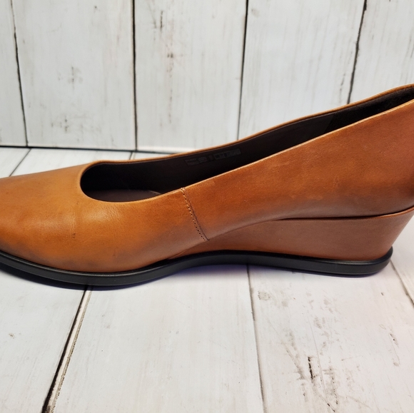 ECCO Women's Wedge Heels Brown Size 8-8.5 - Picture 3 of 10